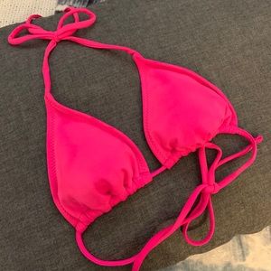 Hot pink bikini top
